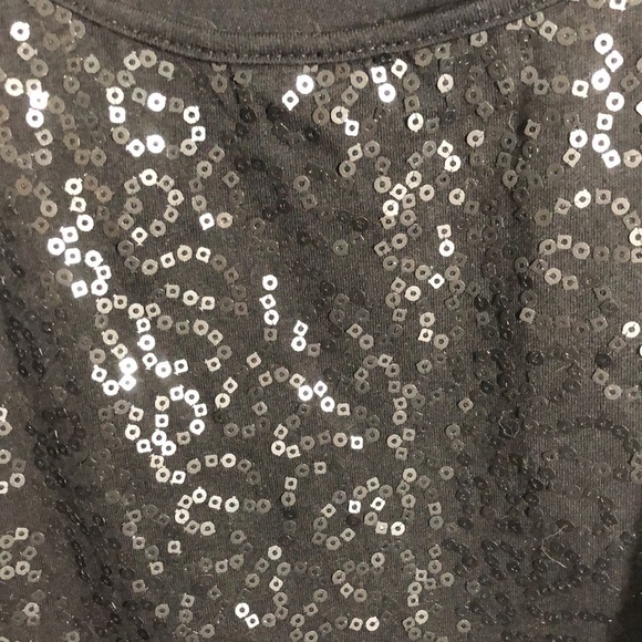 CASLON black sequin short sleeve top, 2XL, in good condition - Picture 4 of 5